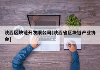 陕西区块链开发限公司[陕西省区块链产业协会]